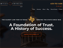 Tablet Screenshot of millsshirley.com